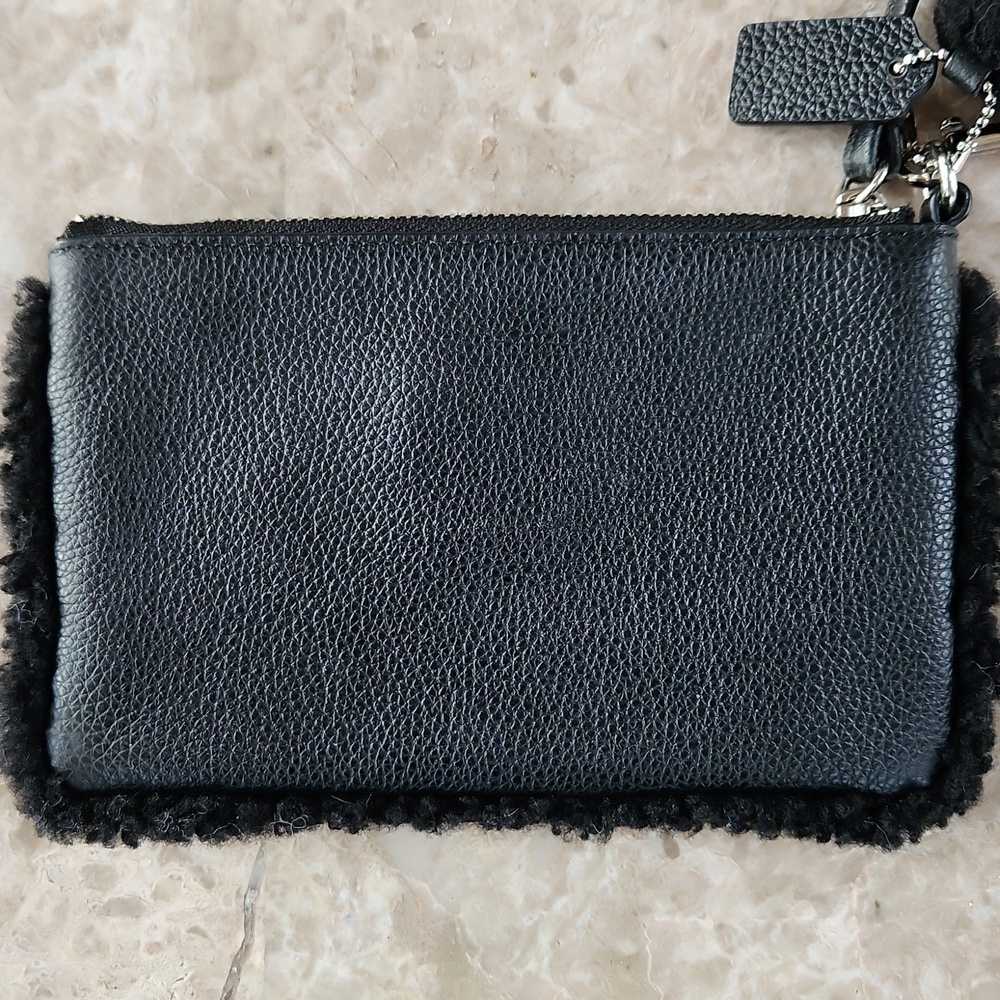 Coach Wristlet, With Fur, 7x5 - Picture 4 of 6